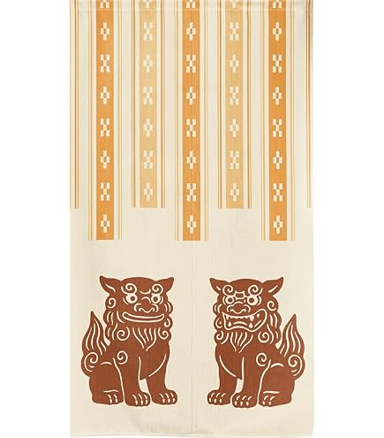 Amazon｜芭蕉布 琉球紅型 暖簾 手染め紅型染 沖縄 芭蕉紙 木箱入り